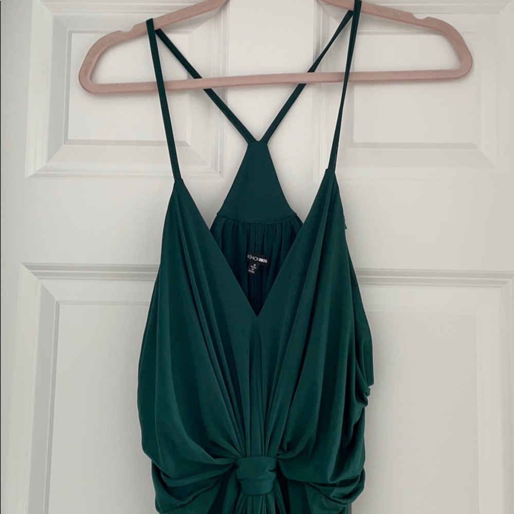 Fashion Nova green maxi dress